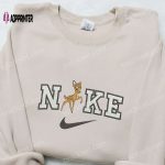 Bambi x Nike Cartoon Embroidered Sweatshirt – Disney Shirt Nike Inspired Design