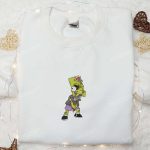 Bart Simpson Slingshot Embroidered Shirt: Best Halloween Gift Idea – The Simpson Cartoon