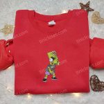 Bart Simpson Slingshot Embroidered Shirt: Best Halloween Gift Idea – The Simpson Cartoon