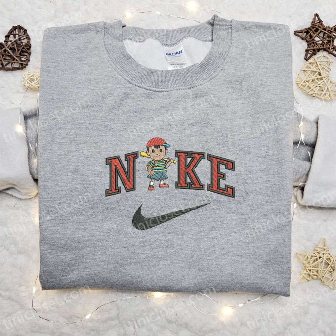 Baseball Boy Ness Badge x Nike Embroidered Shirt – Best Family Gift Nike Inspired Design