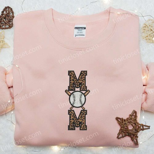 Baseball Mom Embroidered Shirt & Mother’s Day Hoodie: Best Sports Gift for Mom