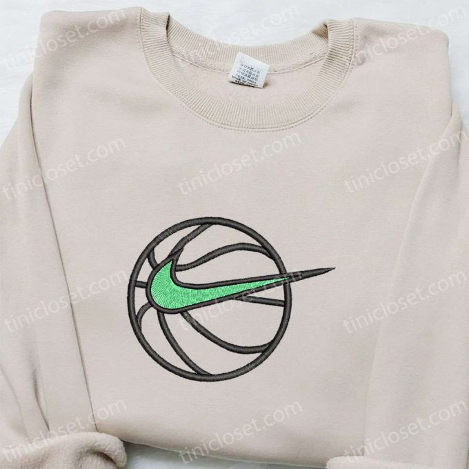 Nike Swoosh Basketball Sweatshirt: NBA Sport Embroidered Shirt Nike Inspired – Engage in Style!