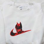 Batman x Nike Swoosh Movie Embroidered Sweatshirt – DC Comic & Nike Inspired Shirt