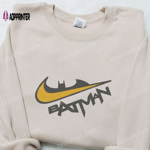 Batman Women x Nike Movie Embroidered Sweatshirt: DC Universe Shirt Perfect Family Gift