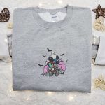 Beetlejuice x Stitch Embroidered Shirt: Best Disney Halloween Gift for Family