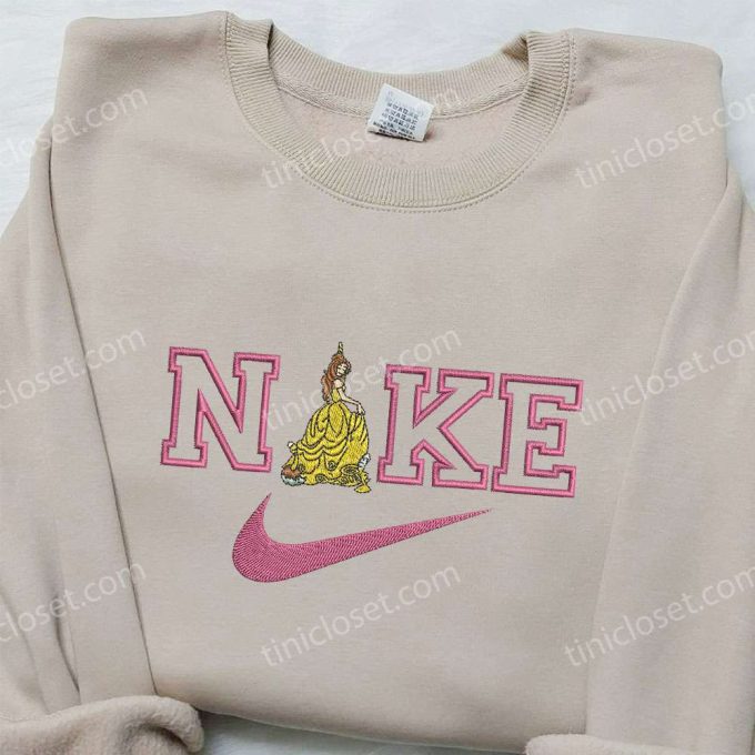 Belle x Nike Embroidered Shirt: Beauty and the Beast Inspired Design by Nike