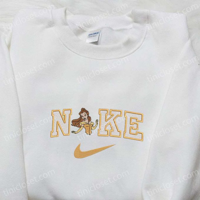 Belle x Nike Embroidered Shirt & Disney Princess Hoodie: Perfect Girls Gift!