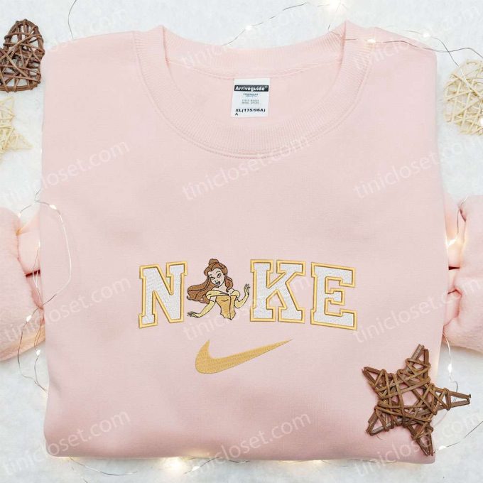 Belle x Nike Embroidered Shirt & Disney Princess Hoodie: Perfect Girls Gift!