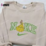 Stylish Belle x Nike Swoosh Embroidered Shirt: Perfect Nike Beauty and The Beast Shirt