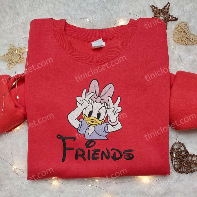 Best Friend Daisy & Disney Characters Embroidered T-shirt: Top Gift Ideas