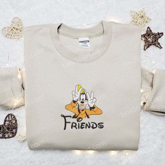 Goofy Embroidered Sweatshirt: The Best Friend Disney Characters Gift Idea