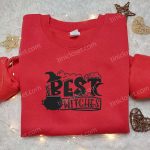 Spook-tacular Witches Embroidered Shirt: Best Halloween Gift for Family