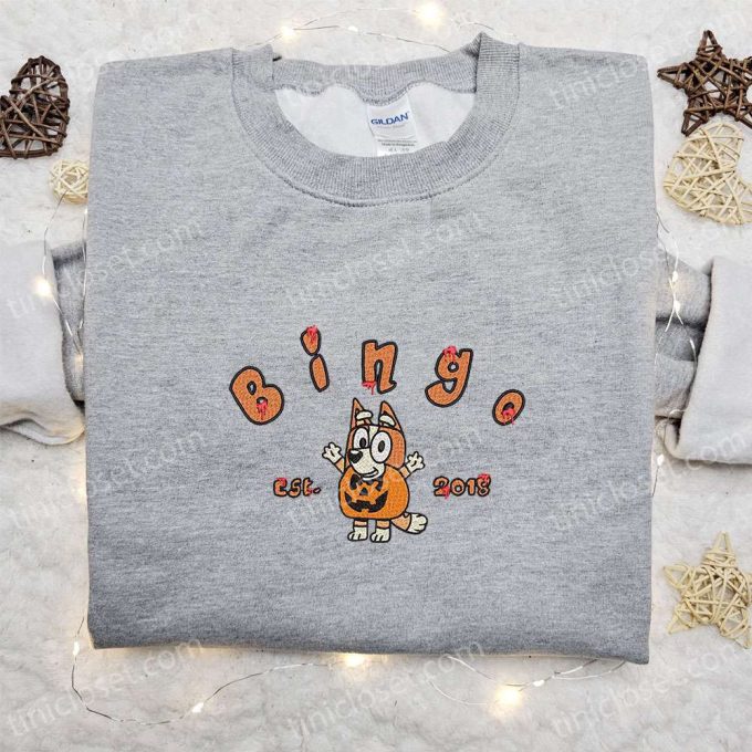 Bingo Pumpkin Est 2018 Halloween Embroidered Shirt: Best Family Gifts