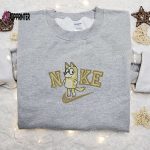 Bingo x Nike Cartoon Embroidered Sweatshirt – The Bluey & Nike Inspired Shirt