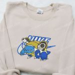 Blastoise x Nike Anime Embroidered Shirt: Pokemon Inspired Nike Shirt