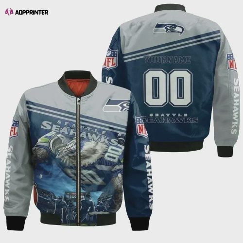 Baltimore Ravens National Football League Pattern Bomber Jacket V13