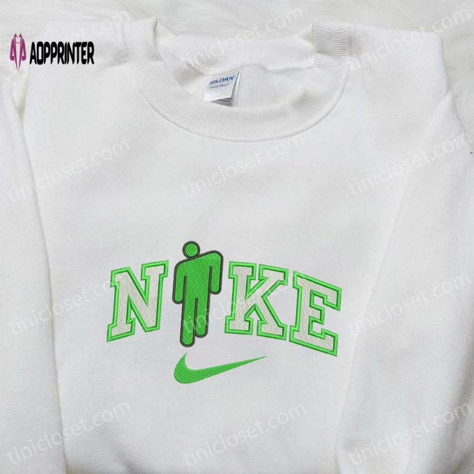 Blohsh x Nike Embroidered Sweatshirt – Billie Eilish Fanon & Nike Inspired Shirt