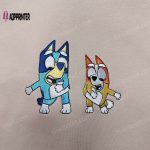 Bluey and Bingo Embroidered Shirt – Cute Disney Design