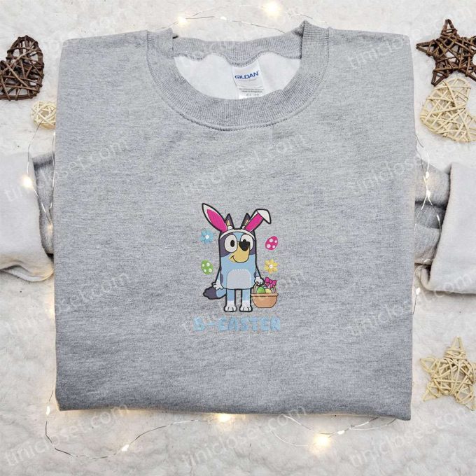 Bluey Easter Bunny Embroidered Shirt & Thanksgiving Hoodie: Best Holiday Gift Ideas