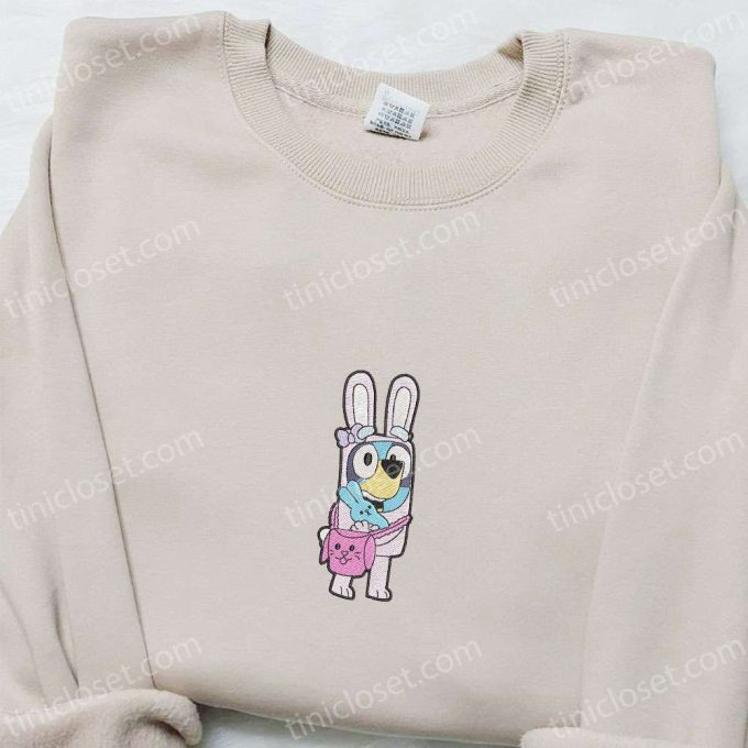 Bluey Easter Embroidered Shirt Thanksgiving Day Hoodie – Best Holiday Gift Ideas