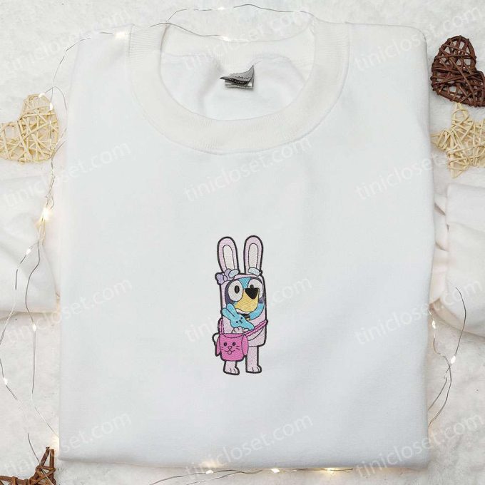 Bluey Easter Embroidered Shirt Thanksgiving Day Hoodie – Best Holiday Gift Ideas