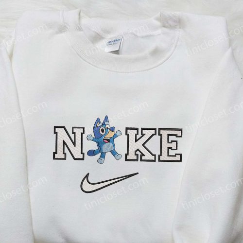 Bluey Heeler x Nike Swoosh Embroidered Shirt – Customized Nike Tee