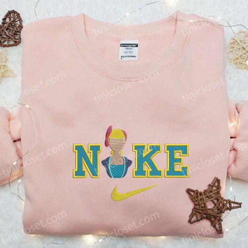 Bo Peep x Nike Cartoon Embroidered Shirt – Toy Story Inspired Nike Shirt