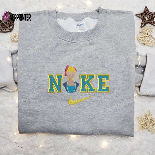 Bo Peep x Nike Cartoon Embroidered Shirt – Toy Story Inspired Nike Shirt