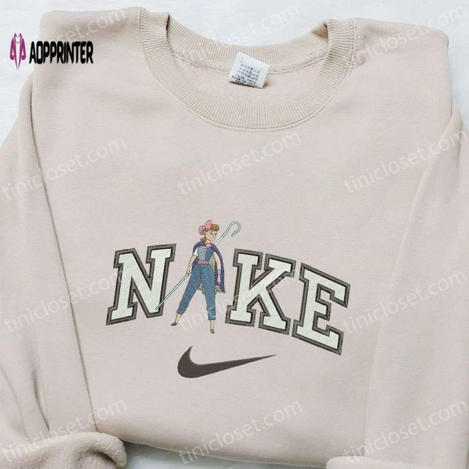 Nike x Bo Peep Cartoon Embroidered Sweatshirt: Toy Story Inspired Shirt