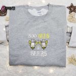 Hilarious Boo Bees and Beers Embroidered Shirt – Perfect Halloween Gift for Family!