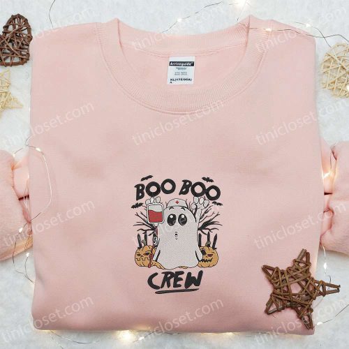 Boo Boo Crew Nurse Embroidered Shirt – Funny Halloween Gift Idea