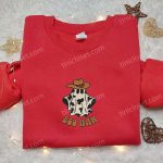 Spook up Halloween with Boo Haw Cowboy Ghost Embroidered Shirt: Funny & Best Halloween Gift Idea