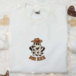 Spook up Halloween with Boo Haw Cowboy Ghost Embroidered Shirt: Funny & Best Halloween Gift Idea