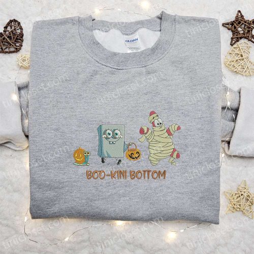 Boo Kini Bottom SpongeBob Embroidered Shirt: Funny Halloween Gift Ideas