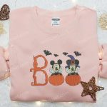 Boo Mickey Minnie Embroidered Shirt – Disney Halloween Gift