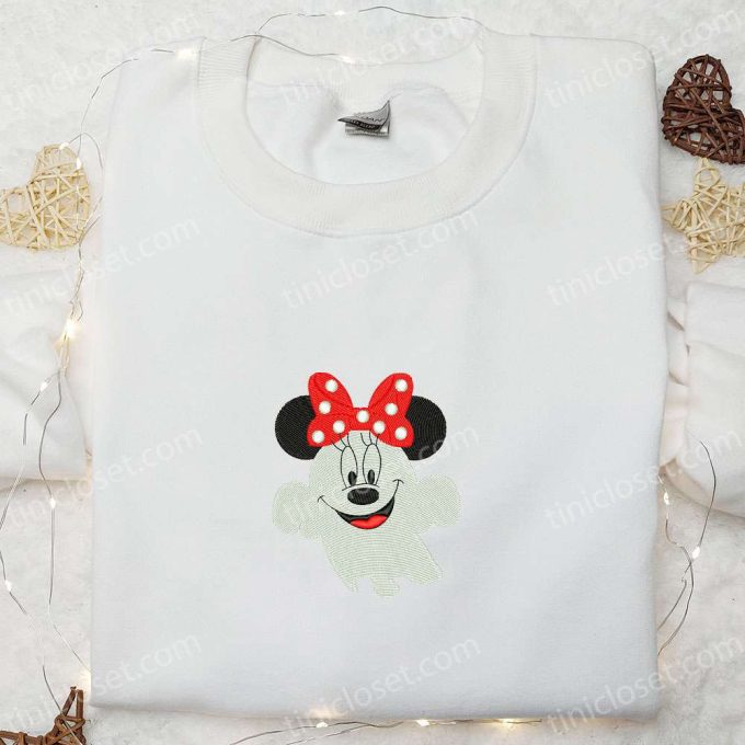 Spooky Boo Minnie Embroidered Shirt – Best Disney Halloween Gift Ideas