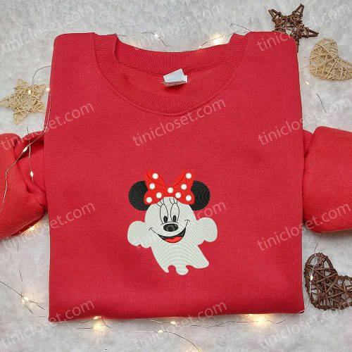 Spooky Boo Minnie Embroidered Shirt – Best Disney Halloween Gift Ideas