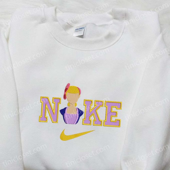 Boo Peep x Nike Cartoon Embroidered Sweatshirt Disney Characters Shirt: Best Family Gift Ideas