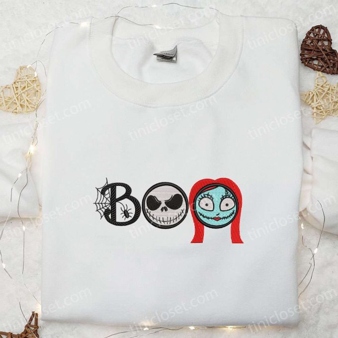 Boo Sally Skellington Nightmare Before Christmas Embroidered Shirt – Best Halloween Gift Stop-motion Animation