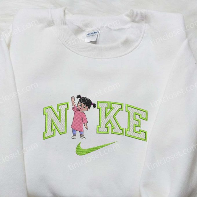 Boo x Nike & Monster Inc Embroidered Shirts: Customized and Stylish Nike Apparel