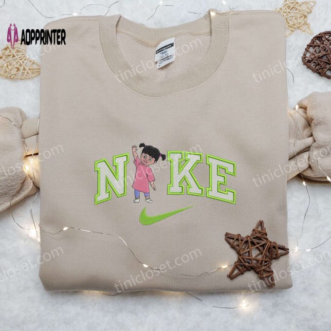 Boo x Nike & Monster Inc Embroidered Shirts: Customized and Stylish Nike Apparel