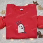 Spooky Boo You Whore Embroidered Shirt: Perfect Halloween Gift Idea!