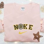 Boston Bruins x Nike Embroidered Shirt: NHL Sports Hoodie with Nike-Inspired Design