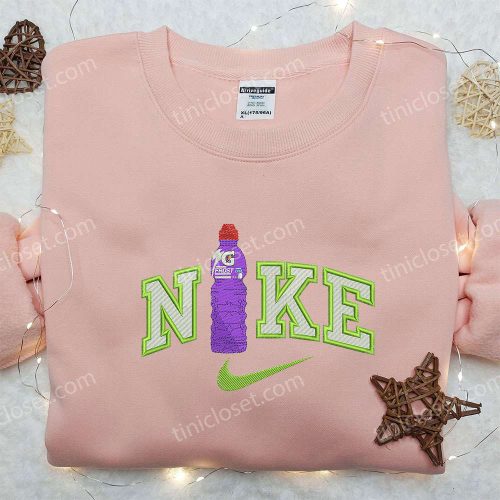 Nike Embroidered Shirt: Custom Gift for Son Bottle Design