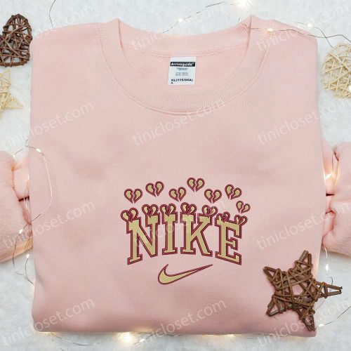 Broken Hearts x Nike Embroidered Shirt: Perfect Valentine s Day Gift!