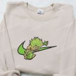 Dragon Ball Embroidered Shirt: Broly x Nike Swoosh Anime Tee Nike Inspired Design