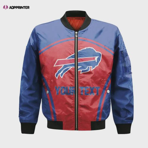 Buffalo Bills Black Camo Pattern National Football League Unisex Bomber Jacket