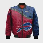 Buffalo Bills Bomber Jacket 3D Printed Grunge Polynesian Tattoo