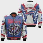 Buffalo Bills Champions Bills With Custom Name Pattern Bomber Jacket