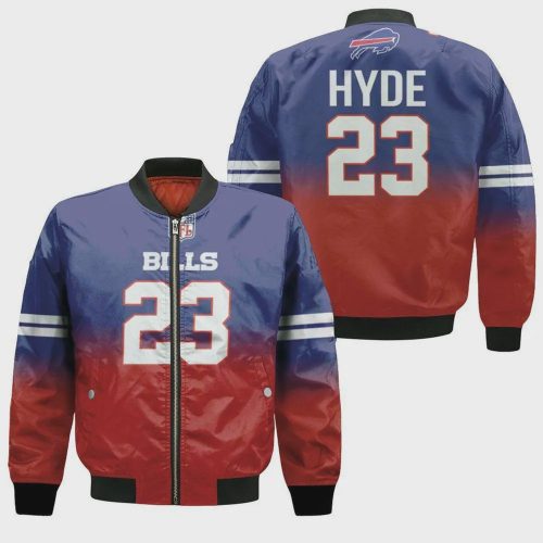 Buffalo Bills Micah Hyde Bomber Jacket – Blue And Red